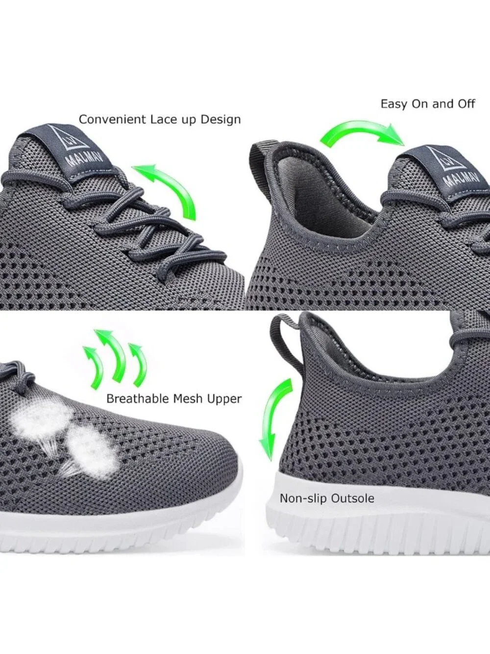 Ultra Lightweight Breathable Men's Running & Walking Shoes - Non-Slip Athletic